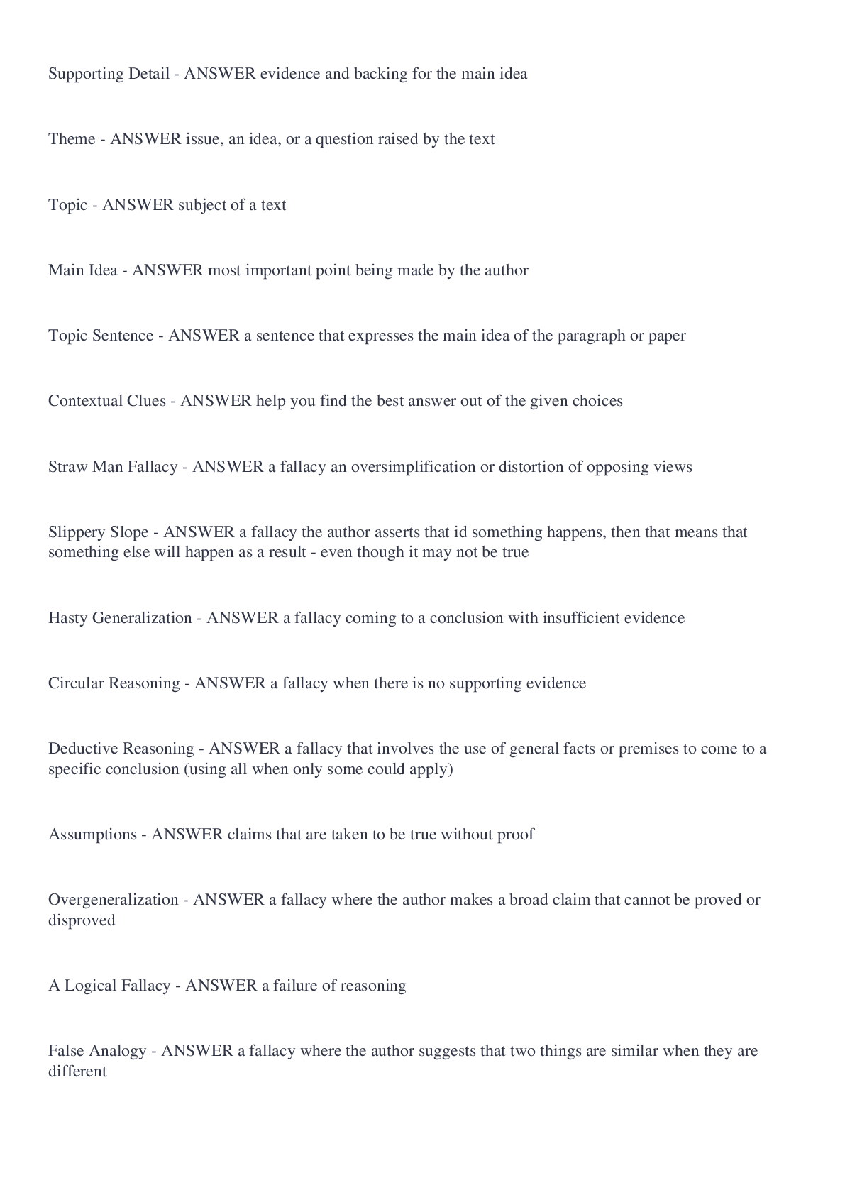 Preview image of VCLA Reading( 2022Graded A+) document